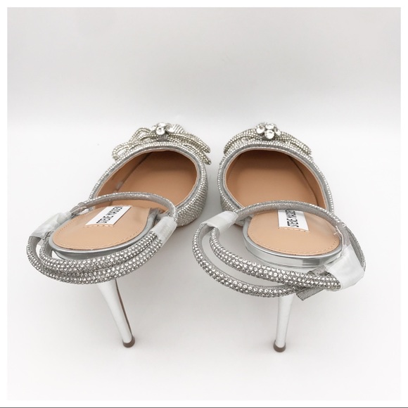 Steve Madden Silver Rhinestone Heels - Picture 7 of 16